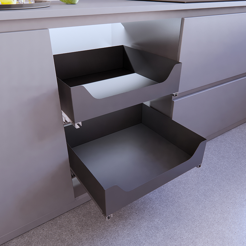 Küchenschrank-Zubehör, ausziehbarer Schubladenkorb