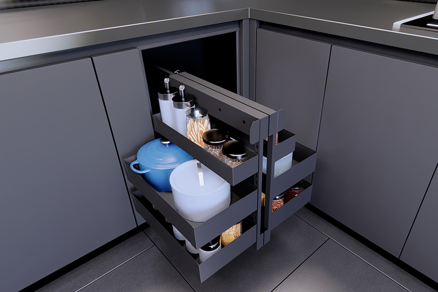 blind corner cabinet organizers