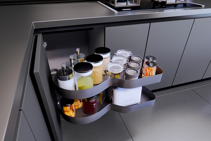 blind corner cabinet organizers