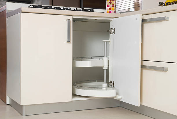 Detail shot of kitchen cabinet
