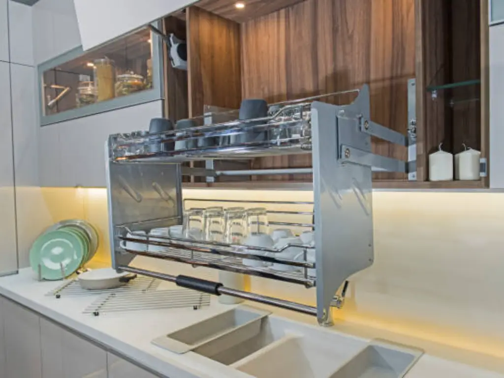 pull down basket kitchen accessories