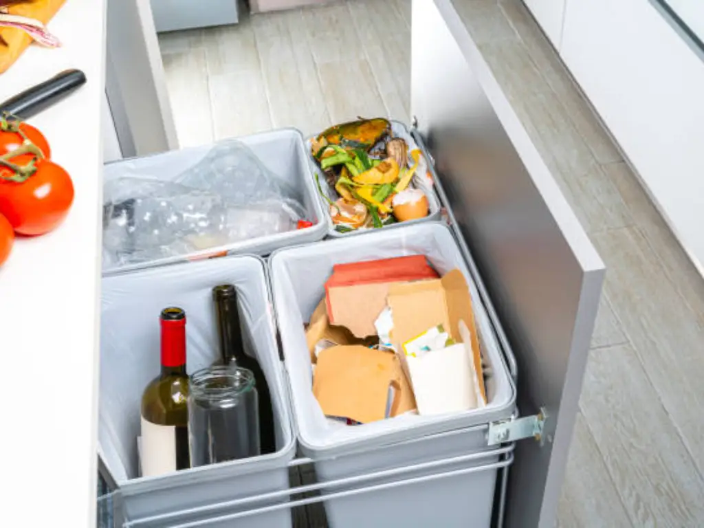 pull out trash bin kitchen accessories