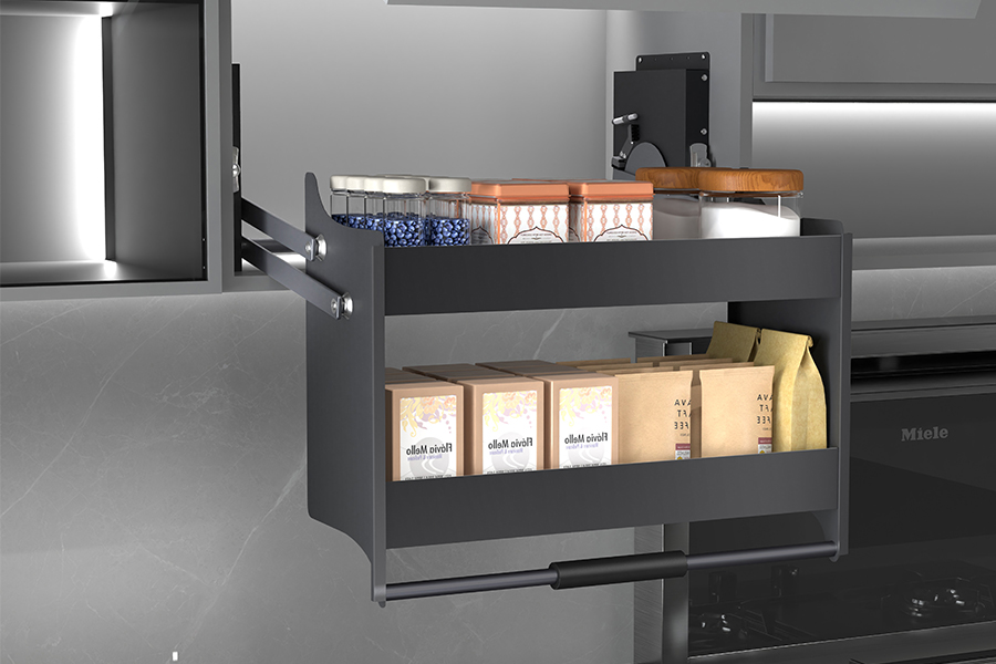 pull down shelf