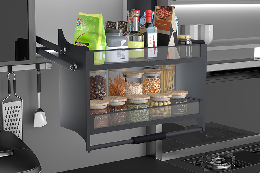 pull down shelf