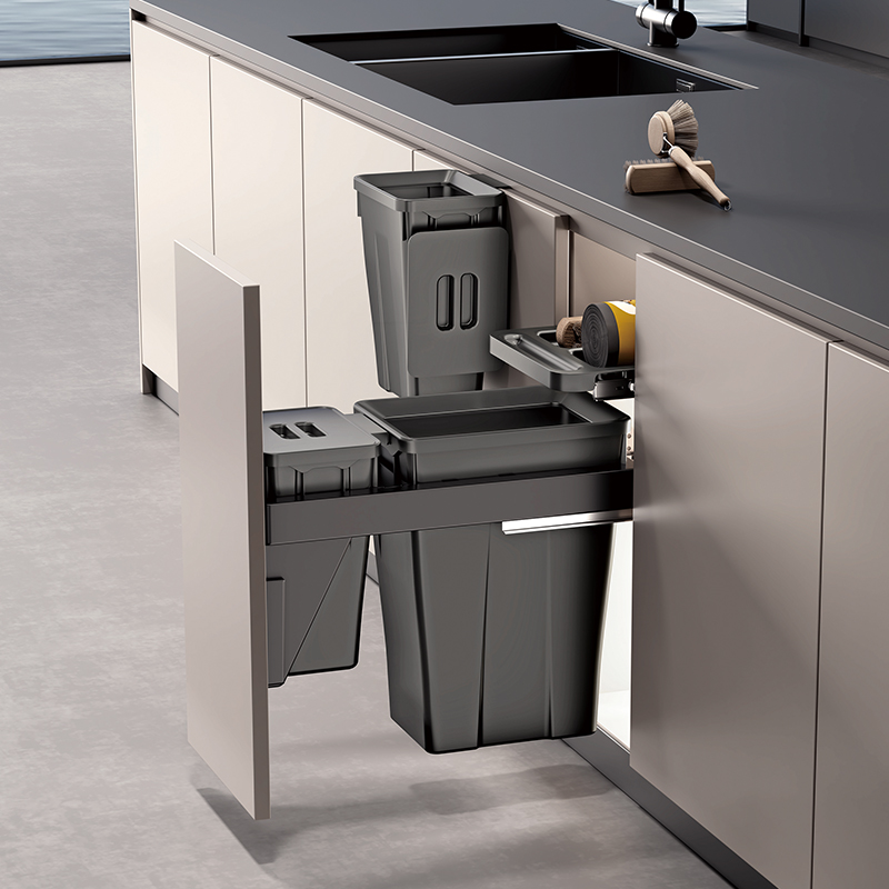 Cabinet Pull Out Trash Bin