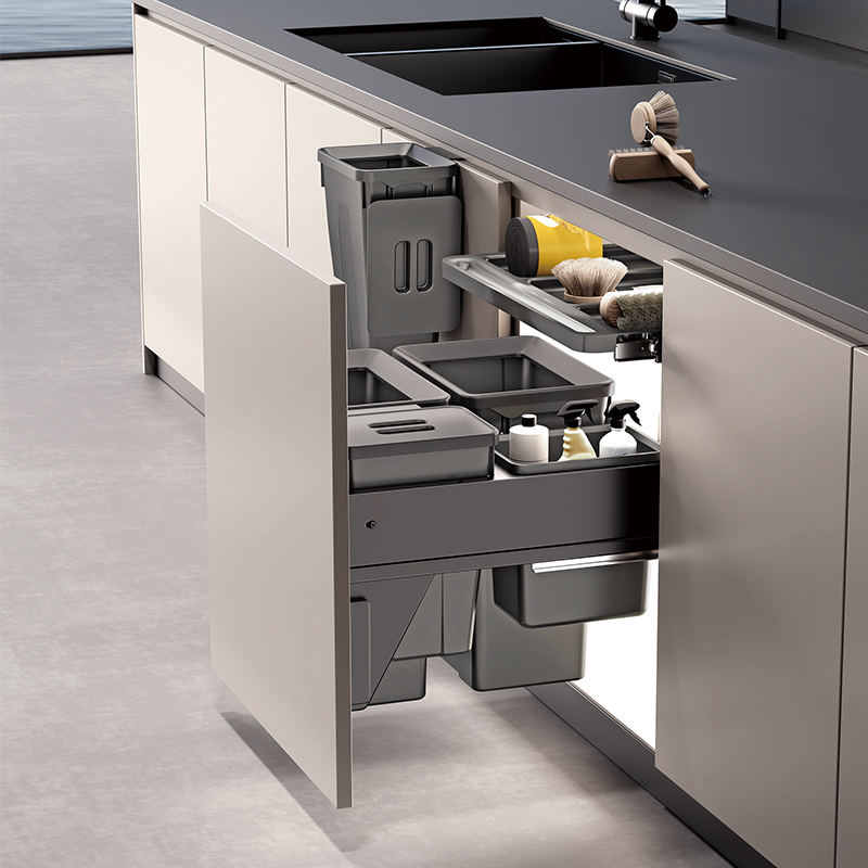 Cabinet Pull Out Trash Bin