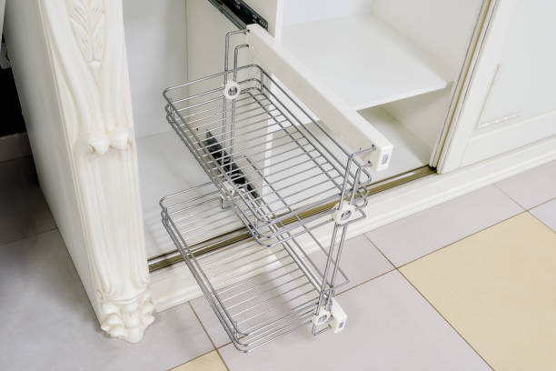 Accessory for storing shoes in the wardrobe.