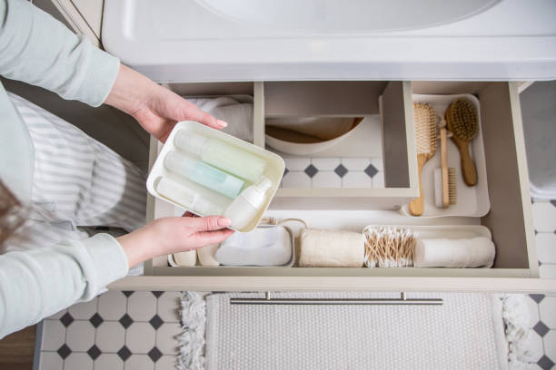 how to organize under kitchen sink